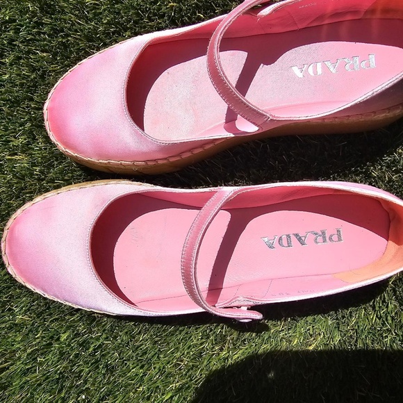 PRADA" "Satin Ballet  buckle strap Wedge0 - Picture 7 of 11